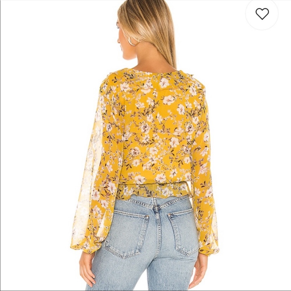 Show Me Your Mumu Yellow Floral Brewster Boho Top - Picture 3 of 9